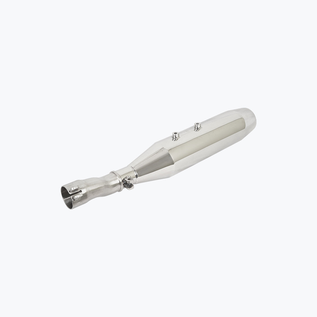 SSP Triumph Speed 400 / Scrambler 400X De-Cat Slip-On Exhaust Silver