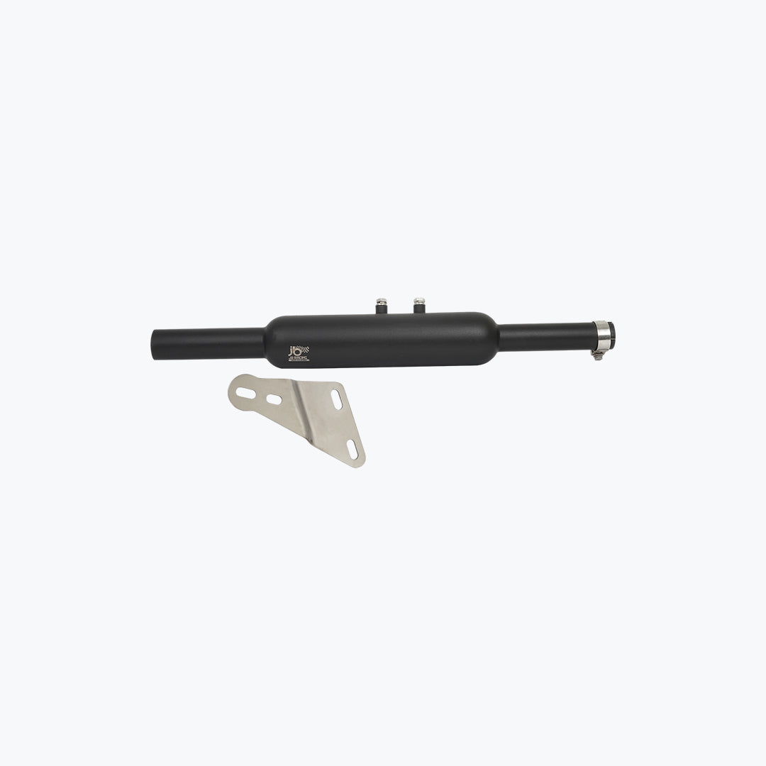 JB RACING Mini Punjabi SS Exhaust – Small & Big Mouth – Black