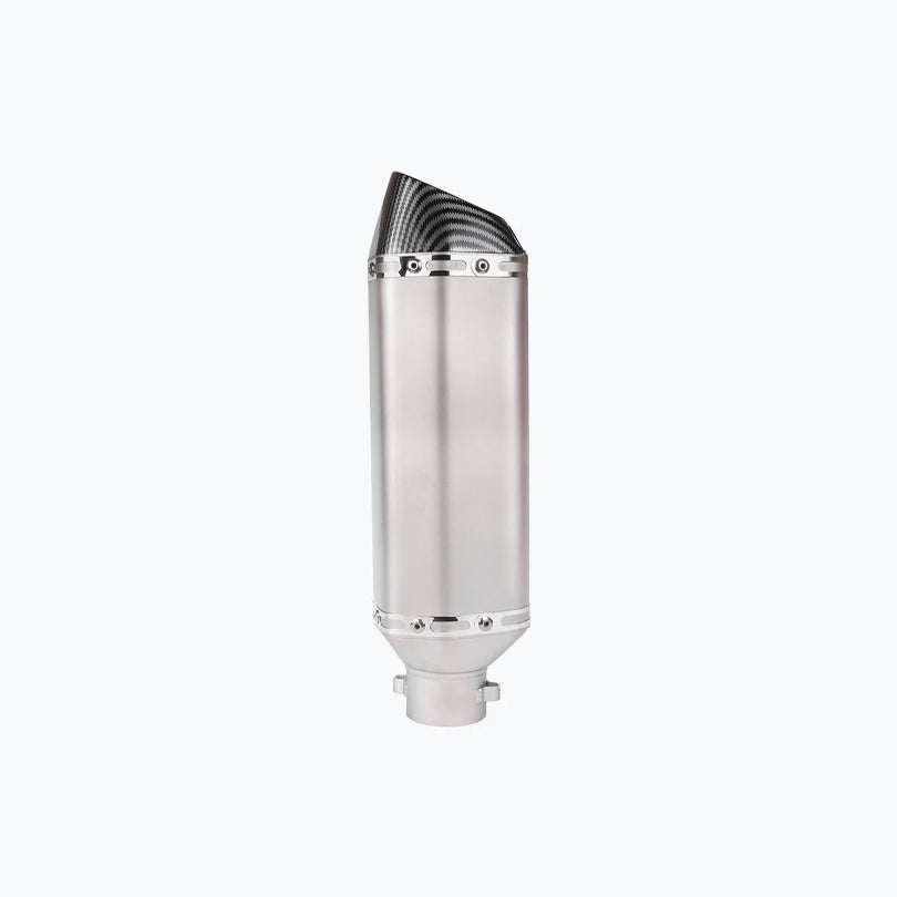 Akrapovic Exhaust End Carbon Silver