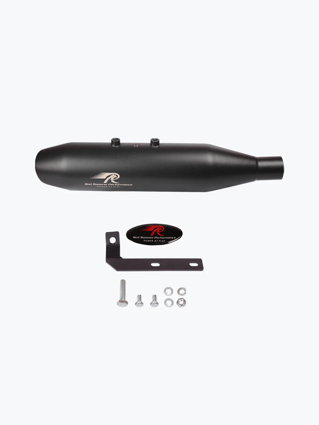 Red Rooster Performance Hunter 350 Matte Black Rumbler Max Exhaust