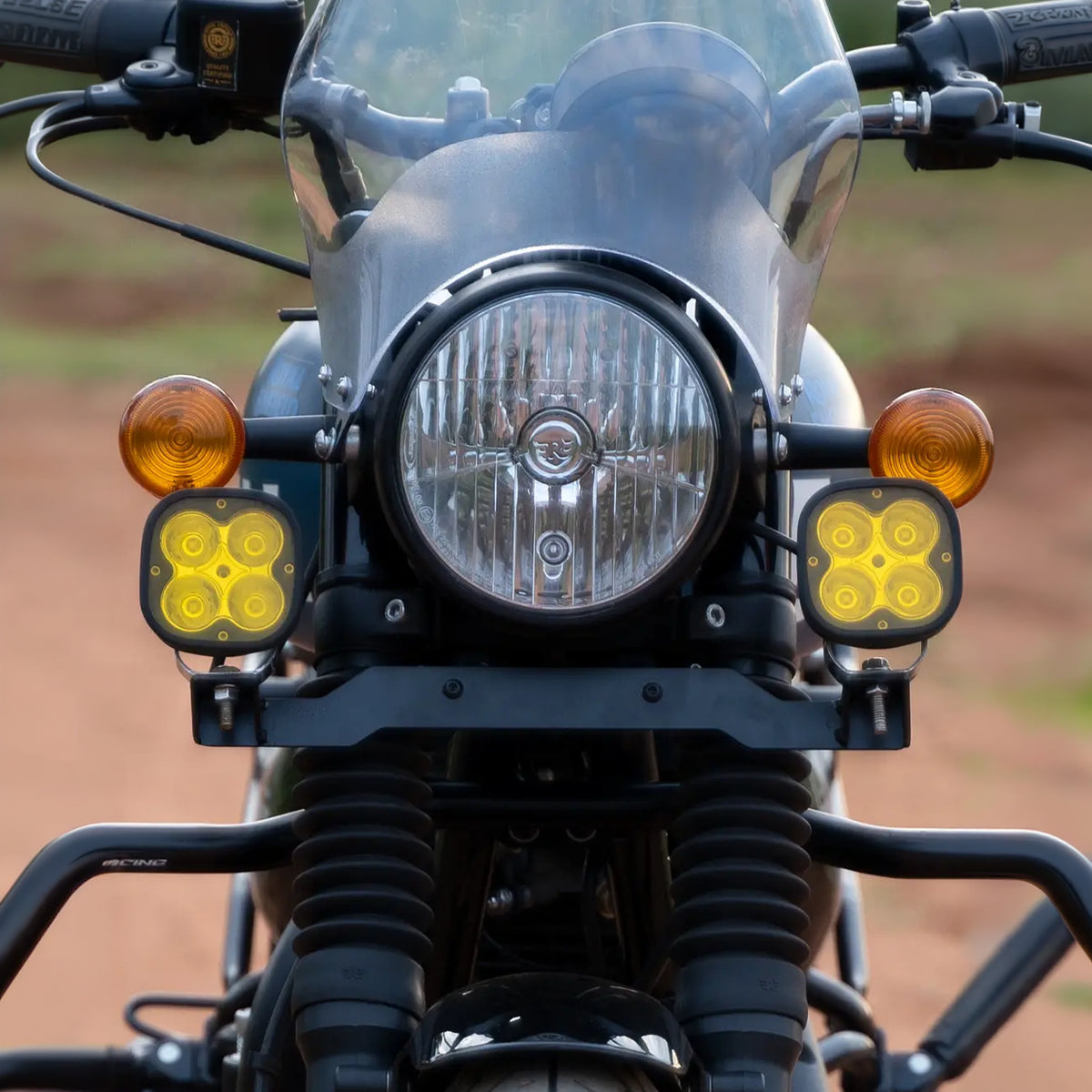JB Racing Fog Light Mount Set for Royal Enfield Hunter 350