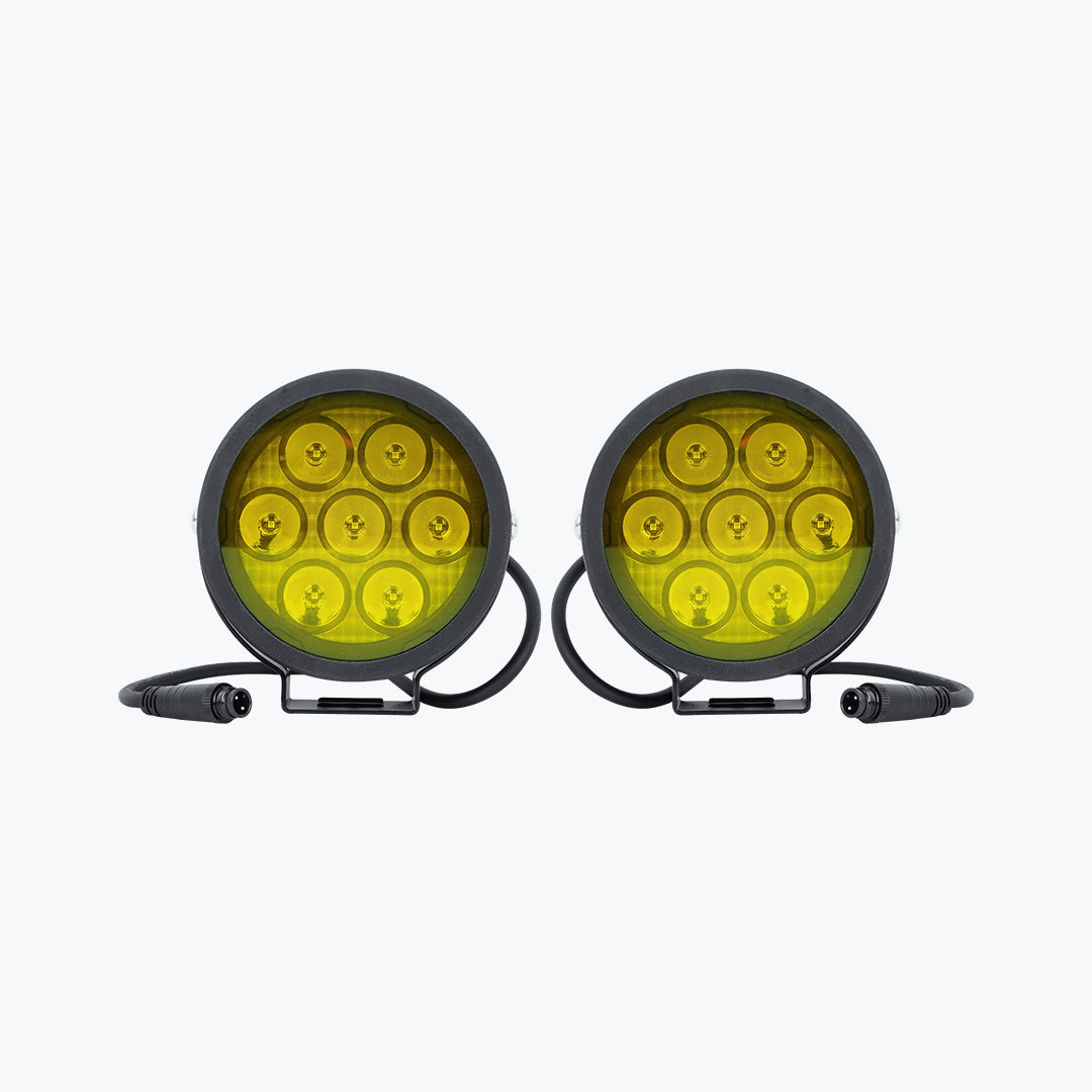 HJG 7 LED Round Fog Light Dimmerstat Premium