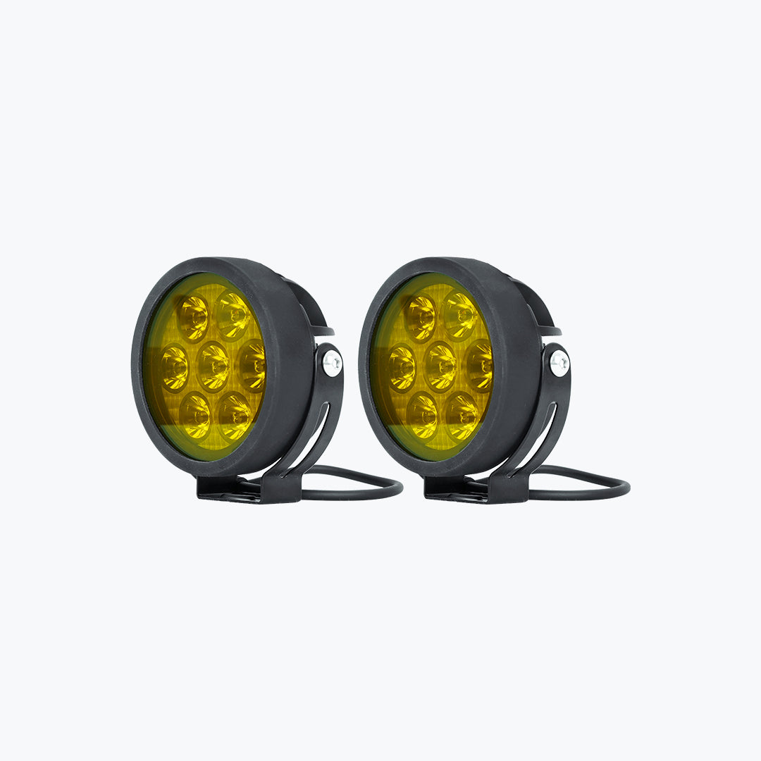 HJG 7 LED Round Fog Light Dimmerstat Premium