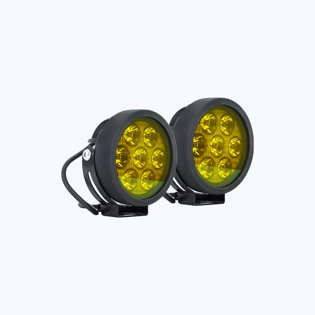 HJG 7 LED Round Fog Light Dimmerstat Premium