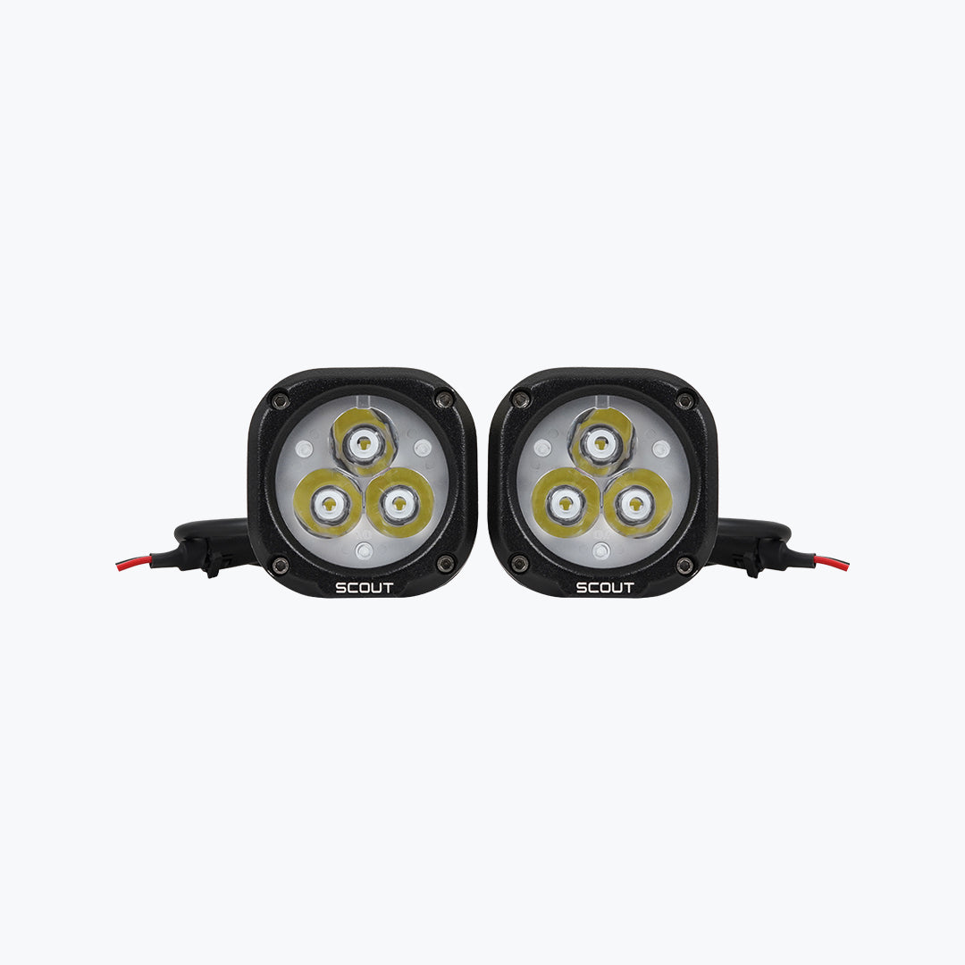 MADDOG Scout LED Motorcycle Auxiliary Light Pair