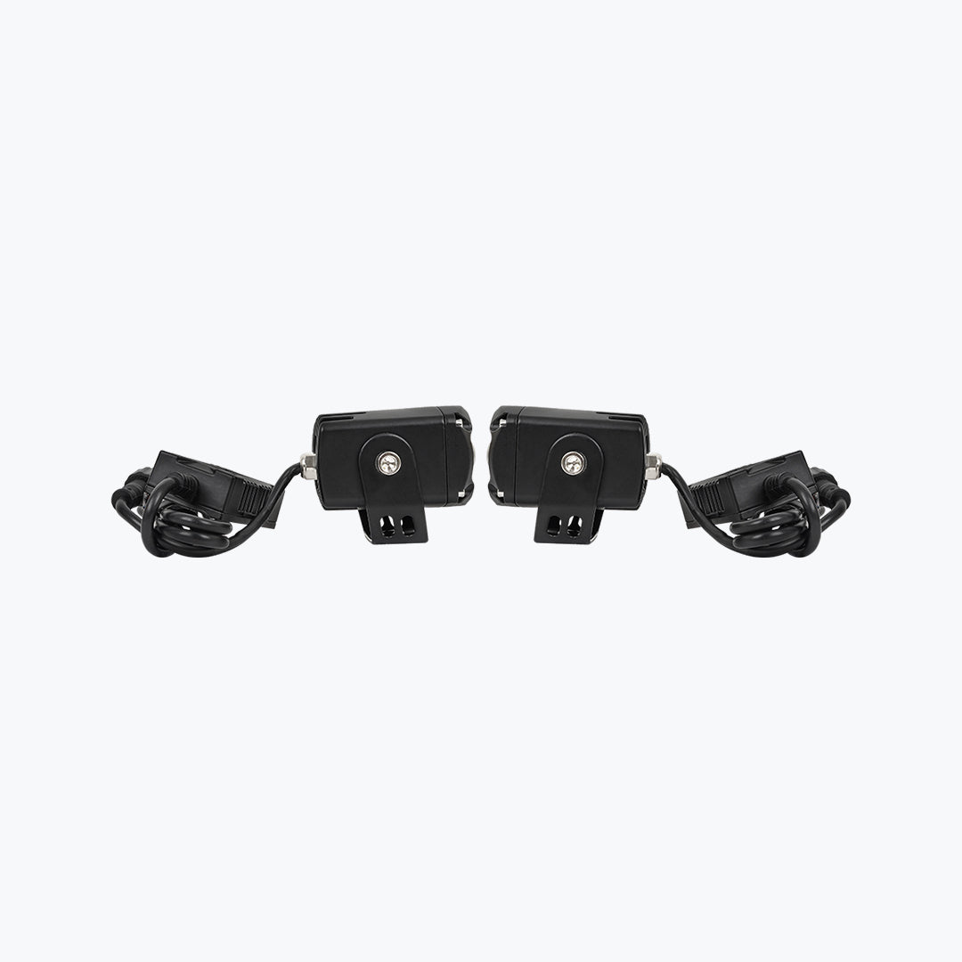 HJG Devil Eye Glass Lens Foglight Pair Universal LED Projector Auxiliary Lights