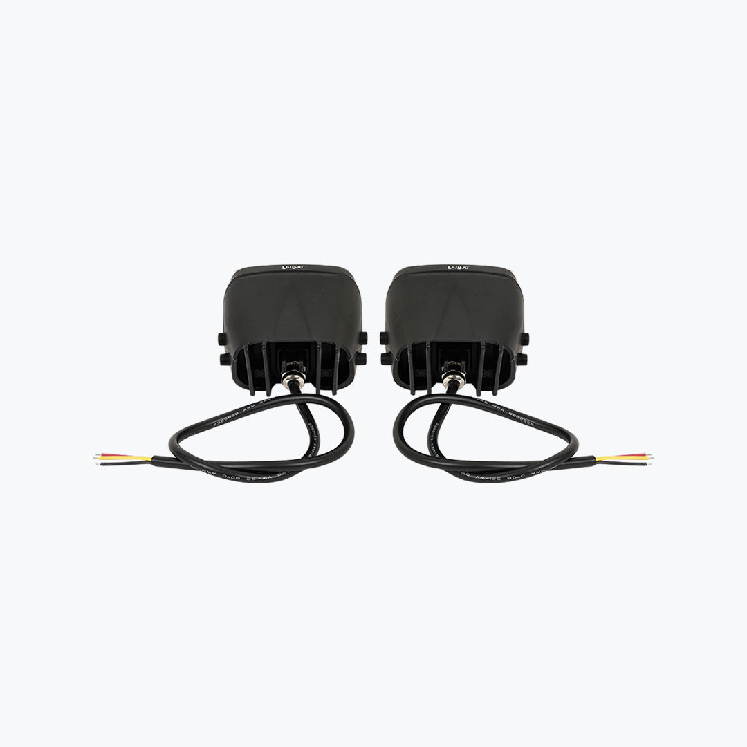 HJG Honeycomb Motorcycle Foglight Pair