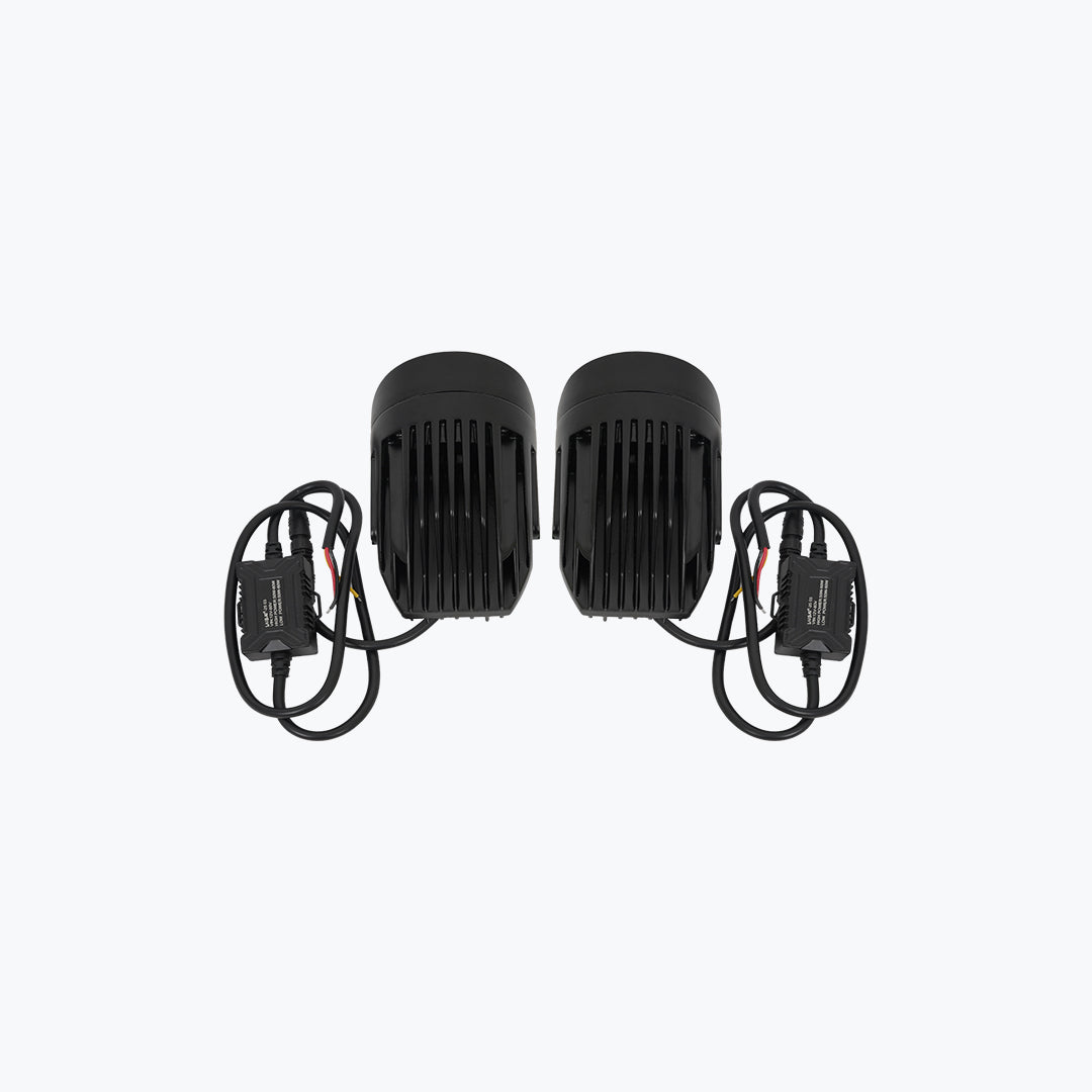 HJG BI 3 LED Devil Eye Foglight Pair Universal Dual Beam Auxiliary Lights