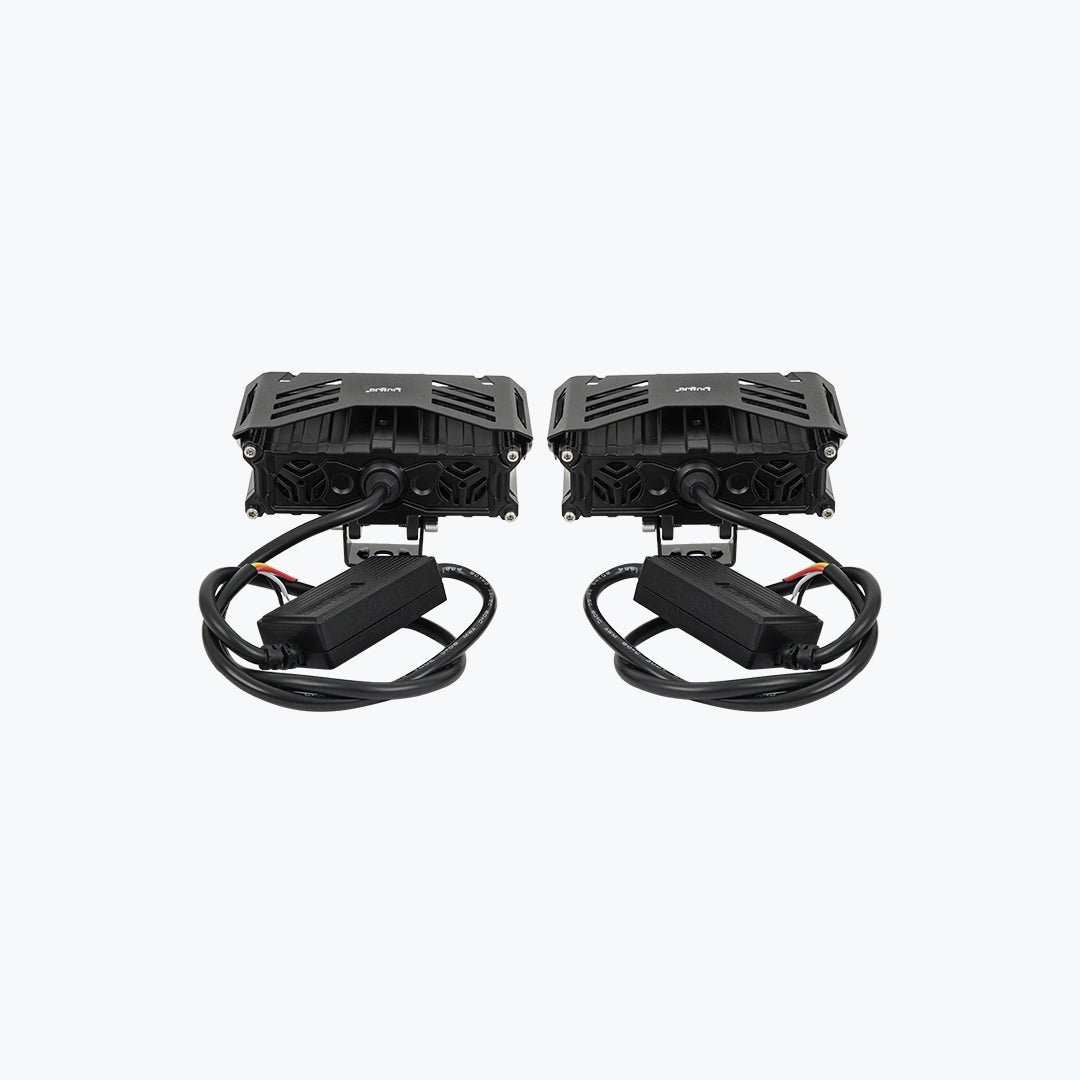 HJG 3 LED Robotic Type 2 Motorcycle Fog Light Pair