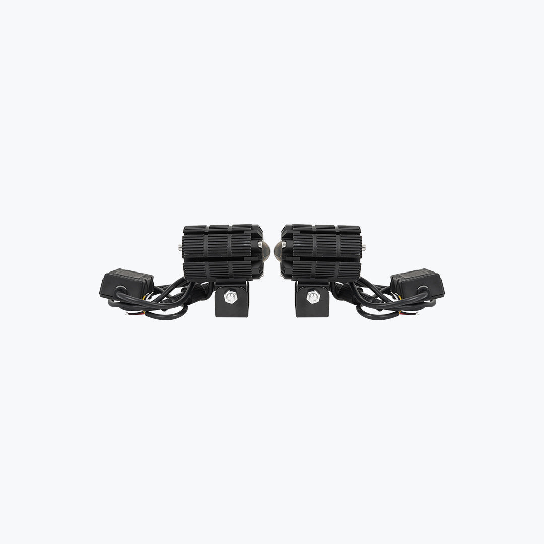 HJG Universal Round Red Devil Eye 40W Fog Light