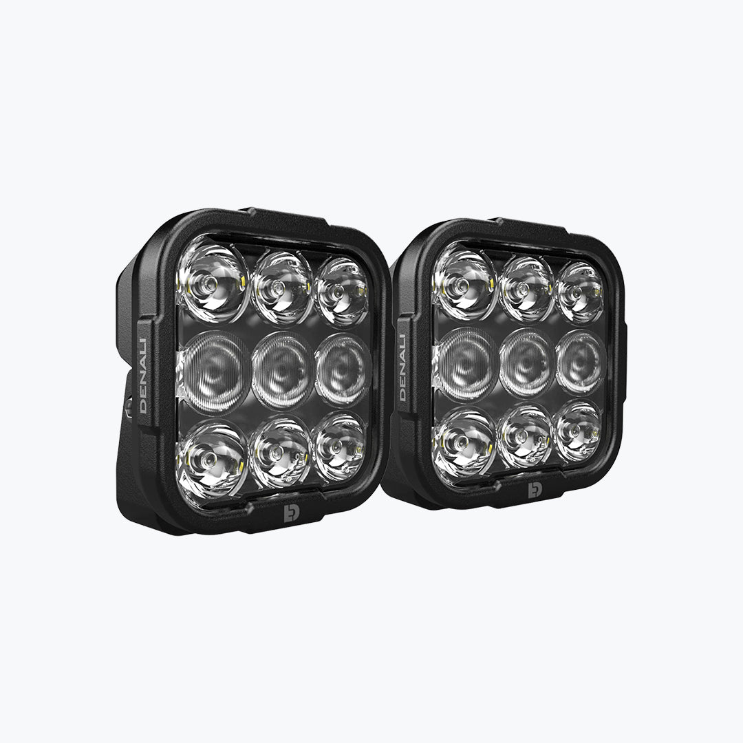Denali DL9 Auxiliary LED Lights White – High Performance Driving Light Set of 2