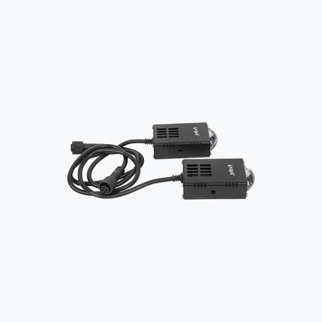 HJG Square Slim Mini Drive Foglight Pair