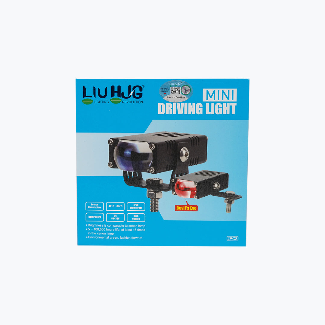 HJG Square Slim Mini Drive Foglight Pair