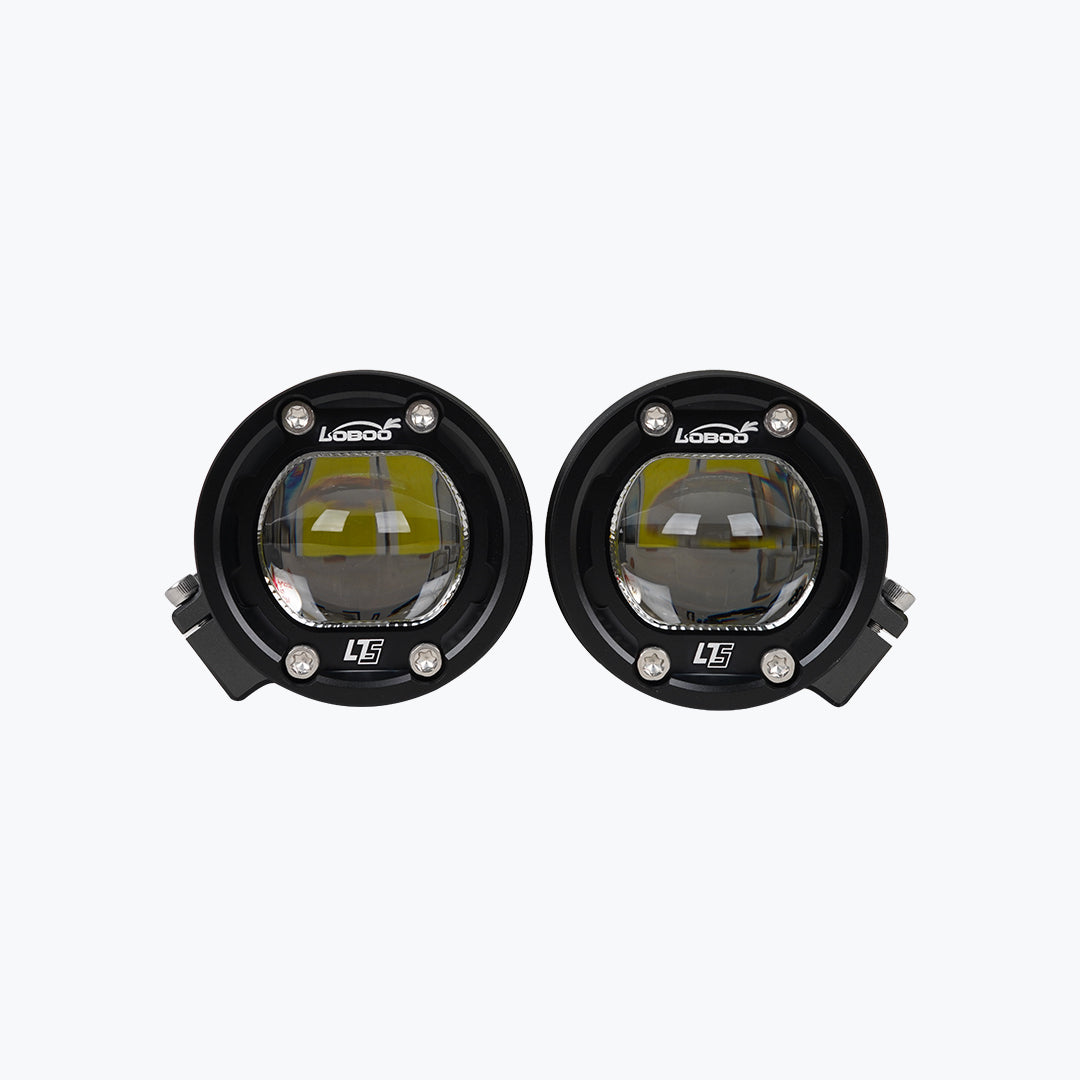 LOBOO L7S High & Low Beam LED Motorcycle Auxiliary Lights