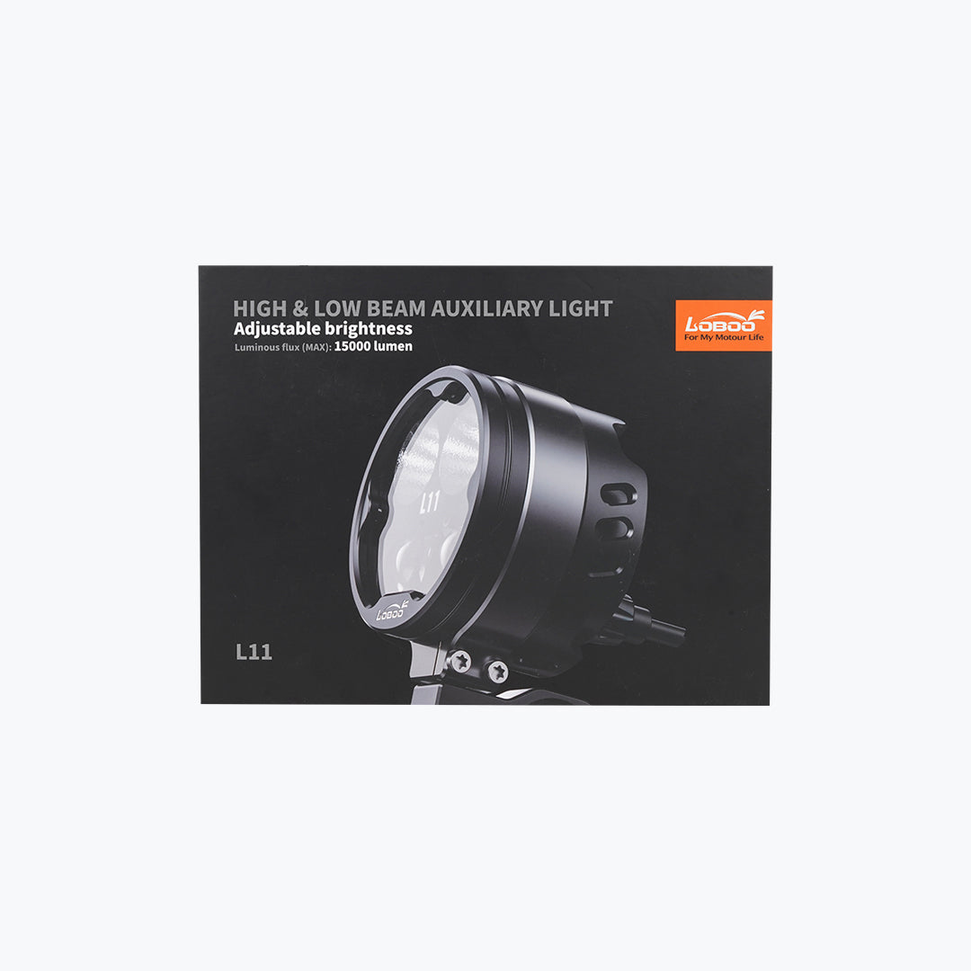 LOBOO L11 High & Low Beam LED Motorcycle Auxiliary Lights
