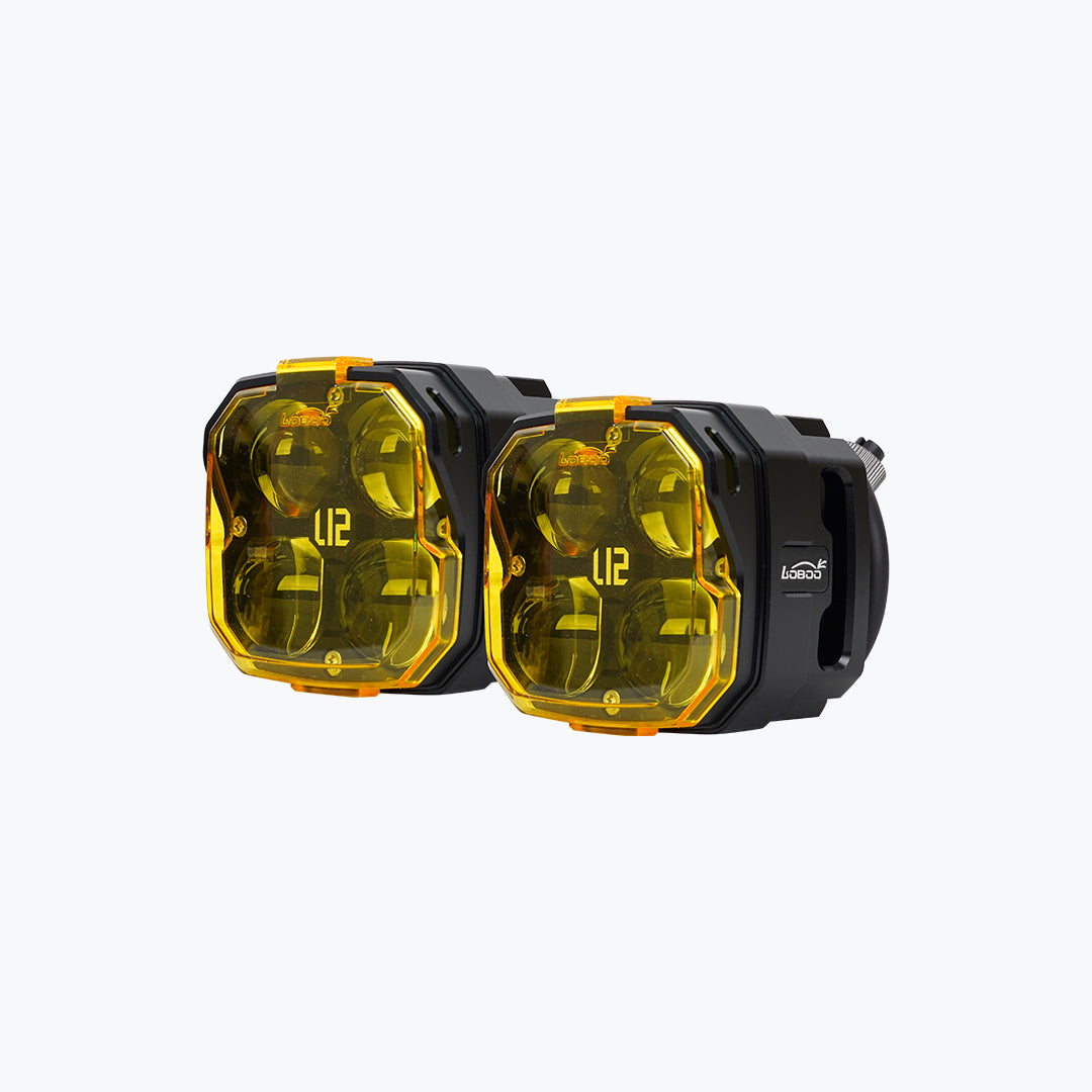 LOBOO 4 LED HIGH & LOW BEAM FOGLIGHT PAIR L12T