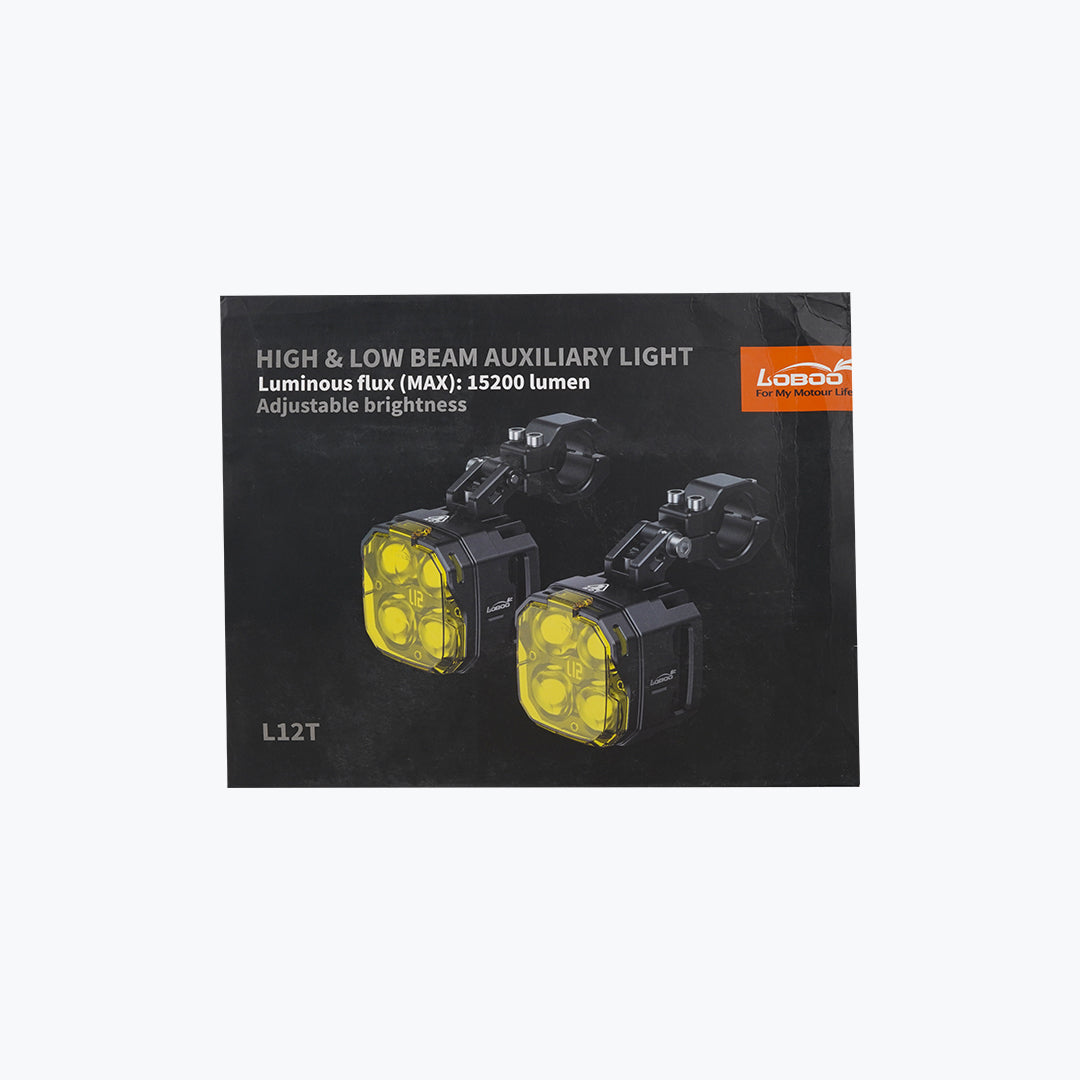 LOBOO 4 LED HIGH & LOW BEAM FOGLIGHT PAIR L12T