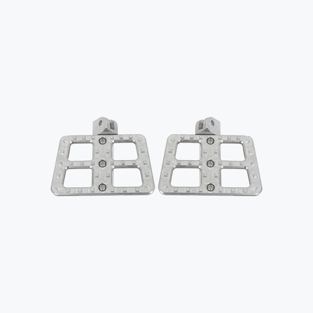 Carbon Racing Journey Premium Aluminium Rider Floorboard for RE Super Meteor 650 Silver