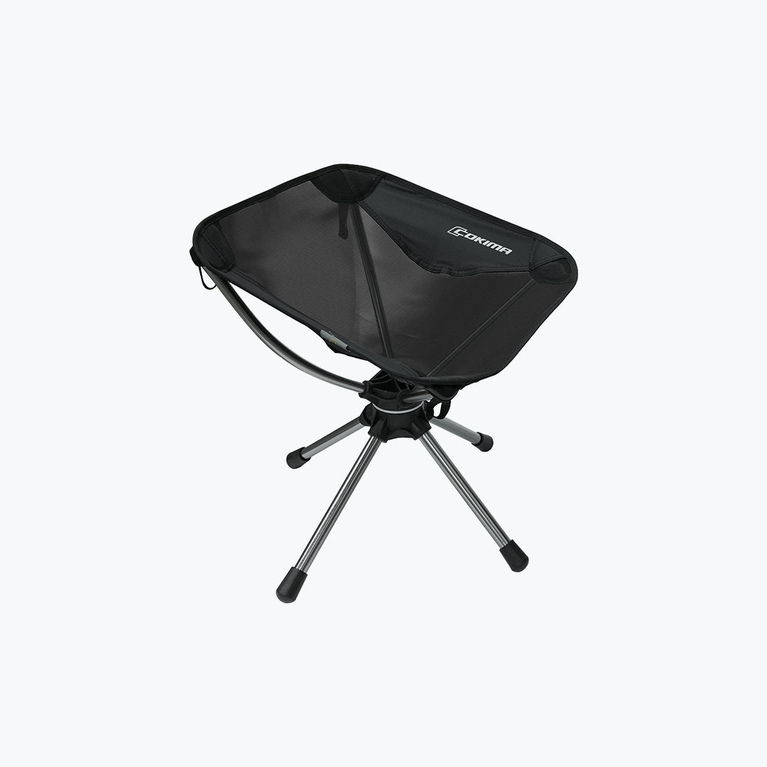 COKIMA CK7-SC01 Portable Swivel Camp Stool Lightweight 360° Rotating Outdoor Stool