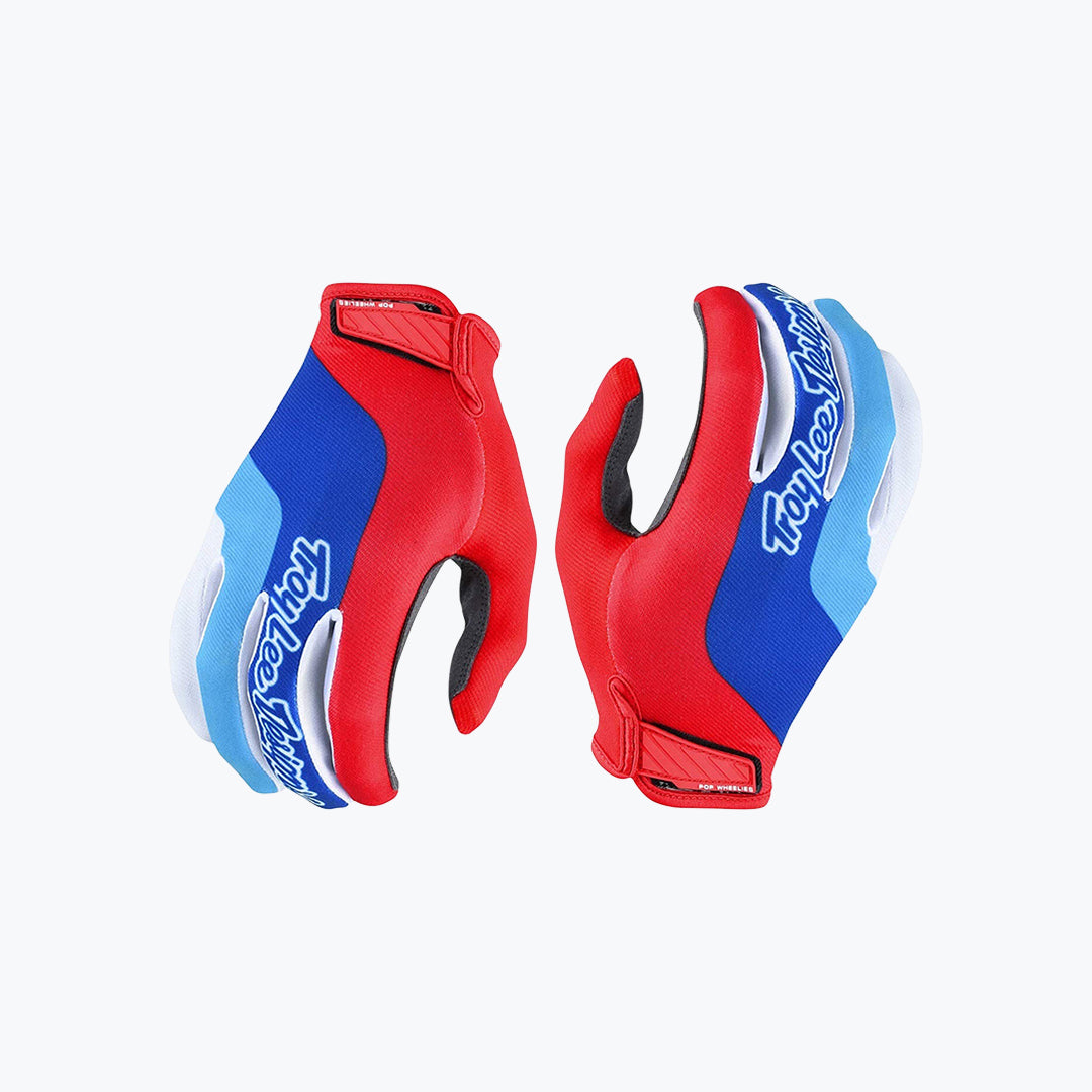 Troy Lee Designs Motorcycle Gloves Blue Red – Riding Gloves