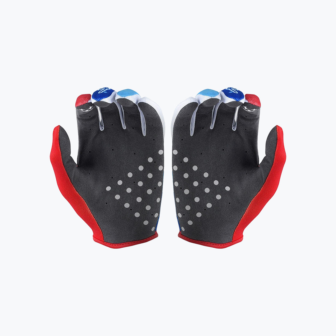 Troy Lee Designs Motorcycle Gloves Blue Red – Riding Gloves