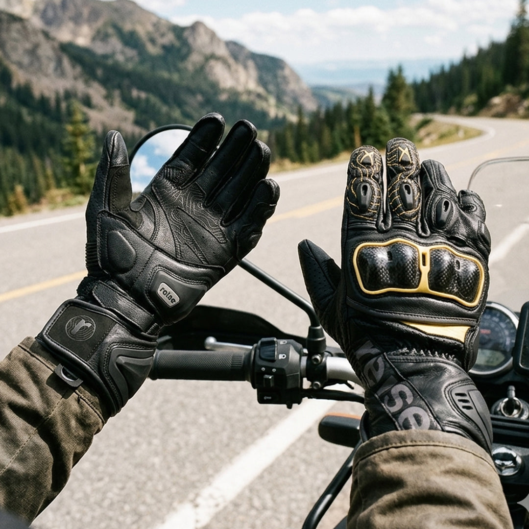 Reise Rhodes Full Gauntlet Riding Gloves Yellow