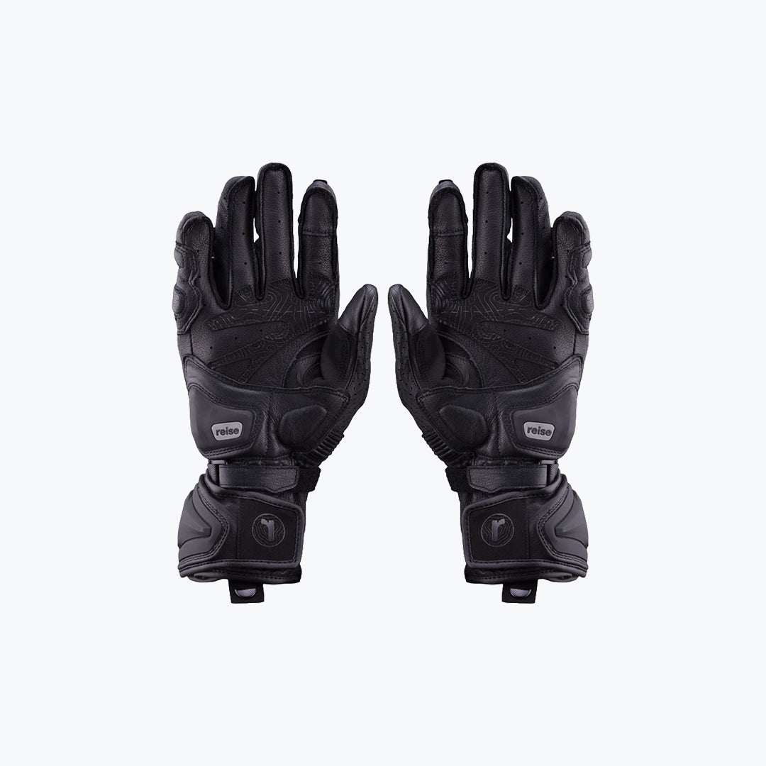 Reise Rhodes Full Gauntlet Riding Gloves Orange