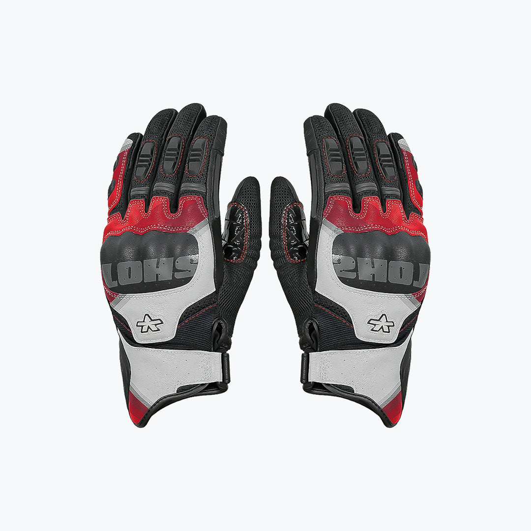 ViaTerra Holeshot Pro Semi-Gauntlet Motorcycle Riding Gloves