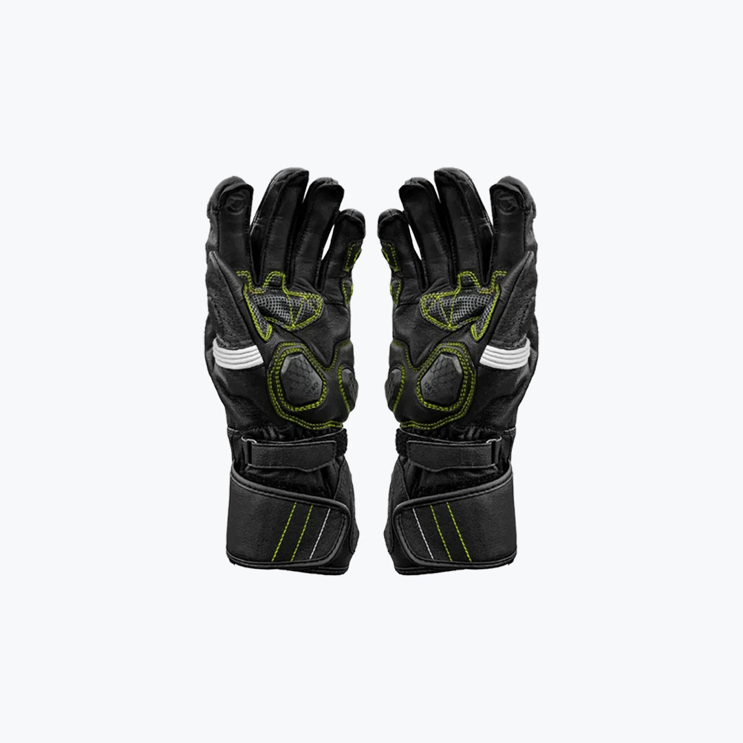 Raida Aeroprix Motorcycle Riding Gloves Hi-Viz Green