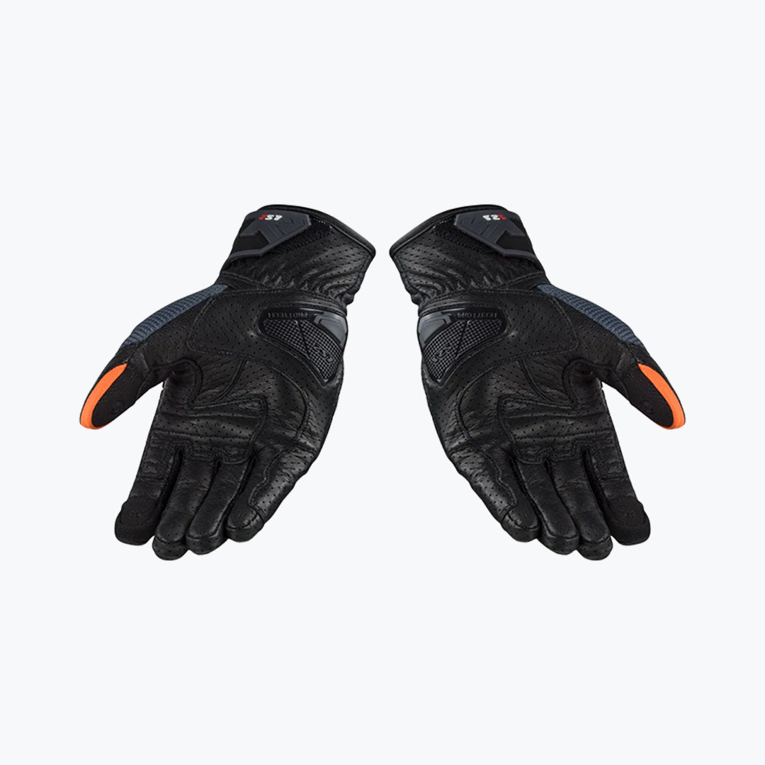 LS2 Air Raptor Man Gloves Dark Blue Hi-V Orange