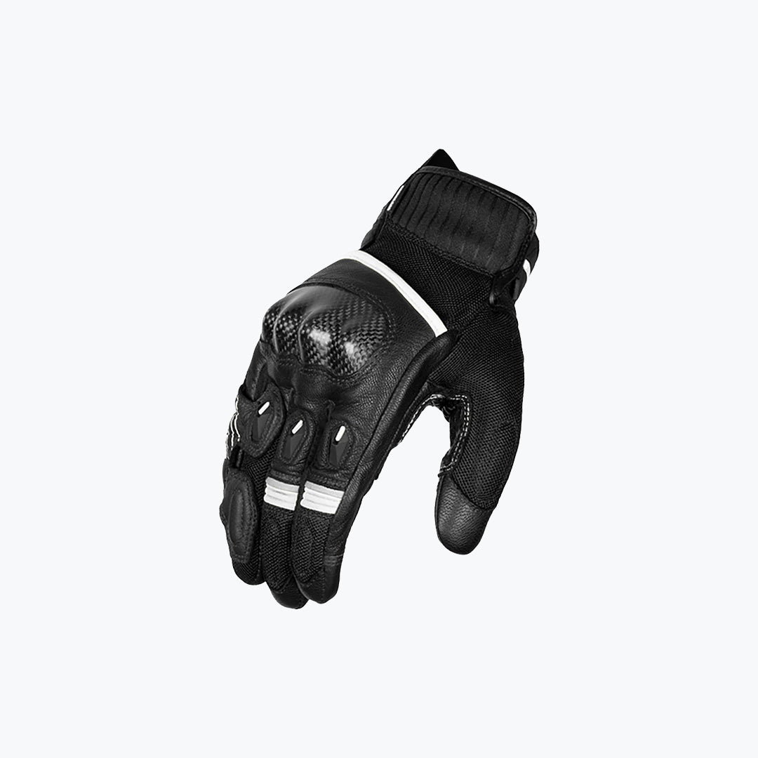Rynox Tornado Pro 4 Gloves (Carbon Edition) – Black White