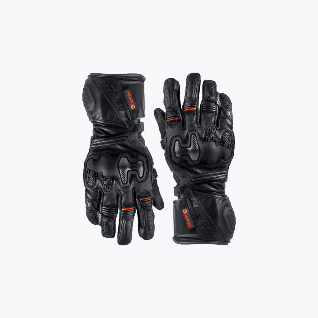 Raida Drift EVO Motorcycle Riding Gloves Black Red