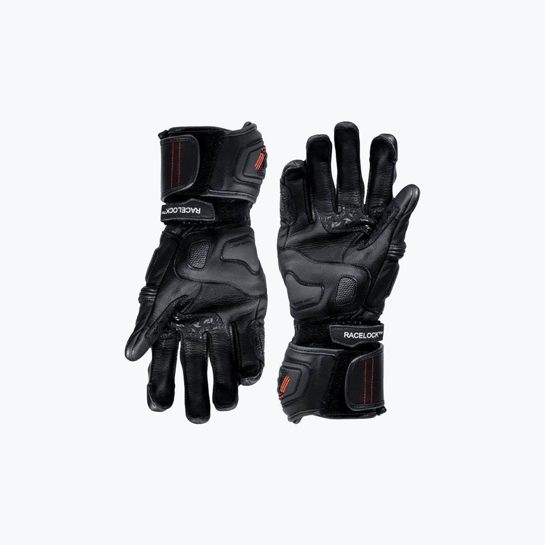 Raida Drift EVO Motorcycle Riding Gloves Black Red