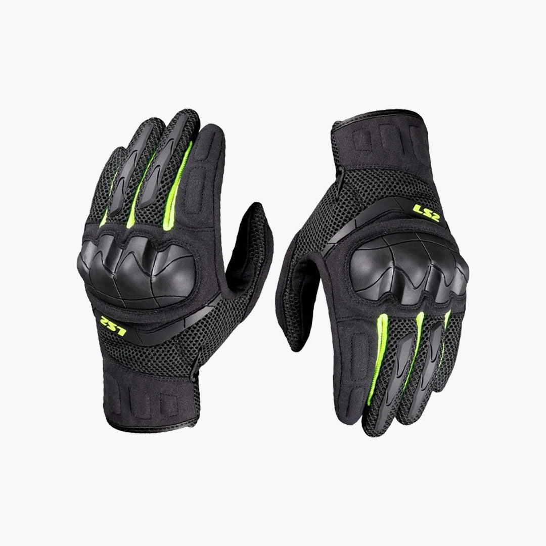 LS2 Kubra Man Gloves Anthracite Hi-V Yellow