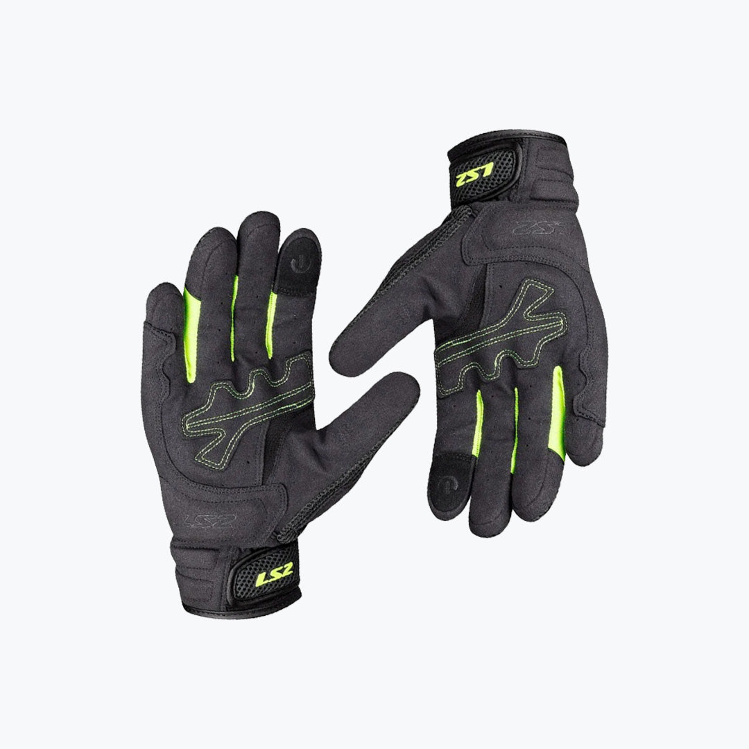 LS2 Kubra Man Gloves Anthracite Hi-V Yellow
