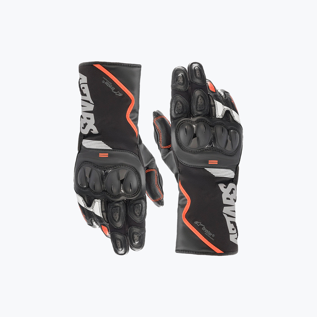 Alpinestars SP-365 Drystar Riding Gloves Black/Red Fluo/White