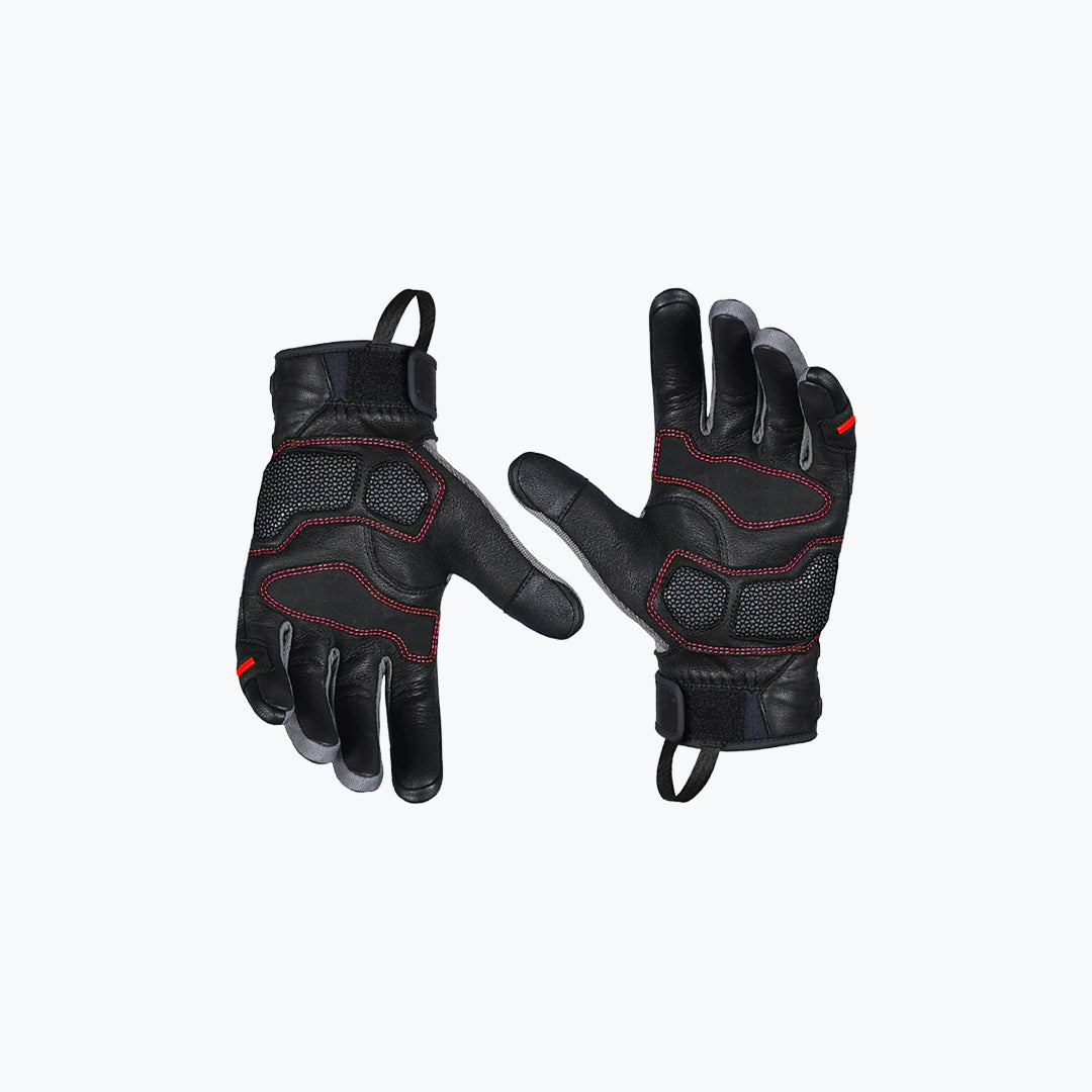 KORDA Adventure Riding Gloves D3O Black Red