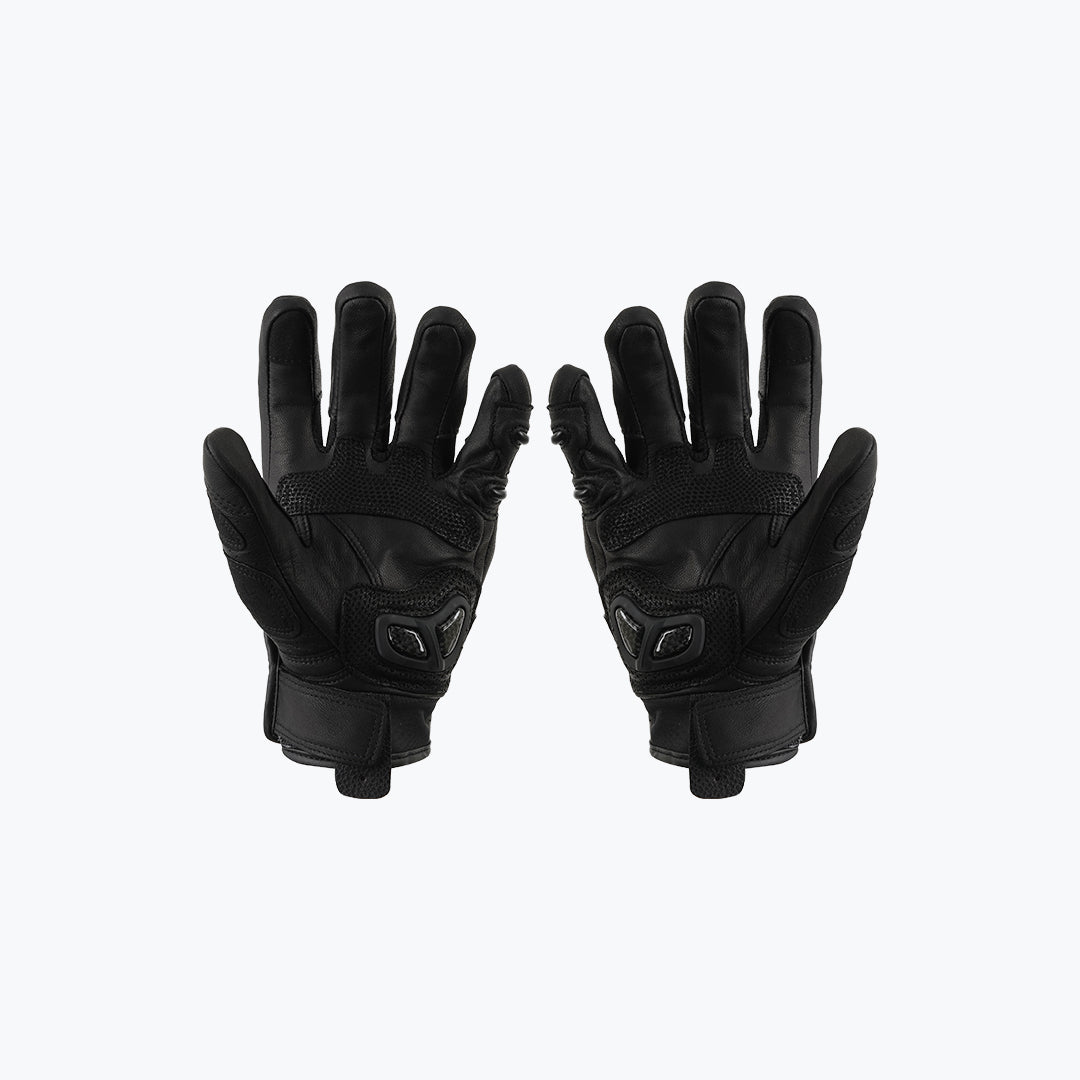 MADMOTOR Carbon MT-22 Black Motorcycle Riding Gloves