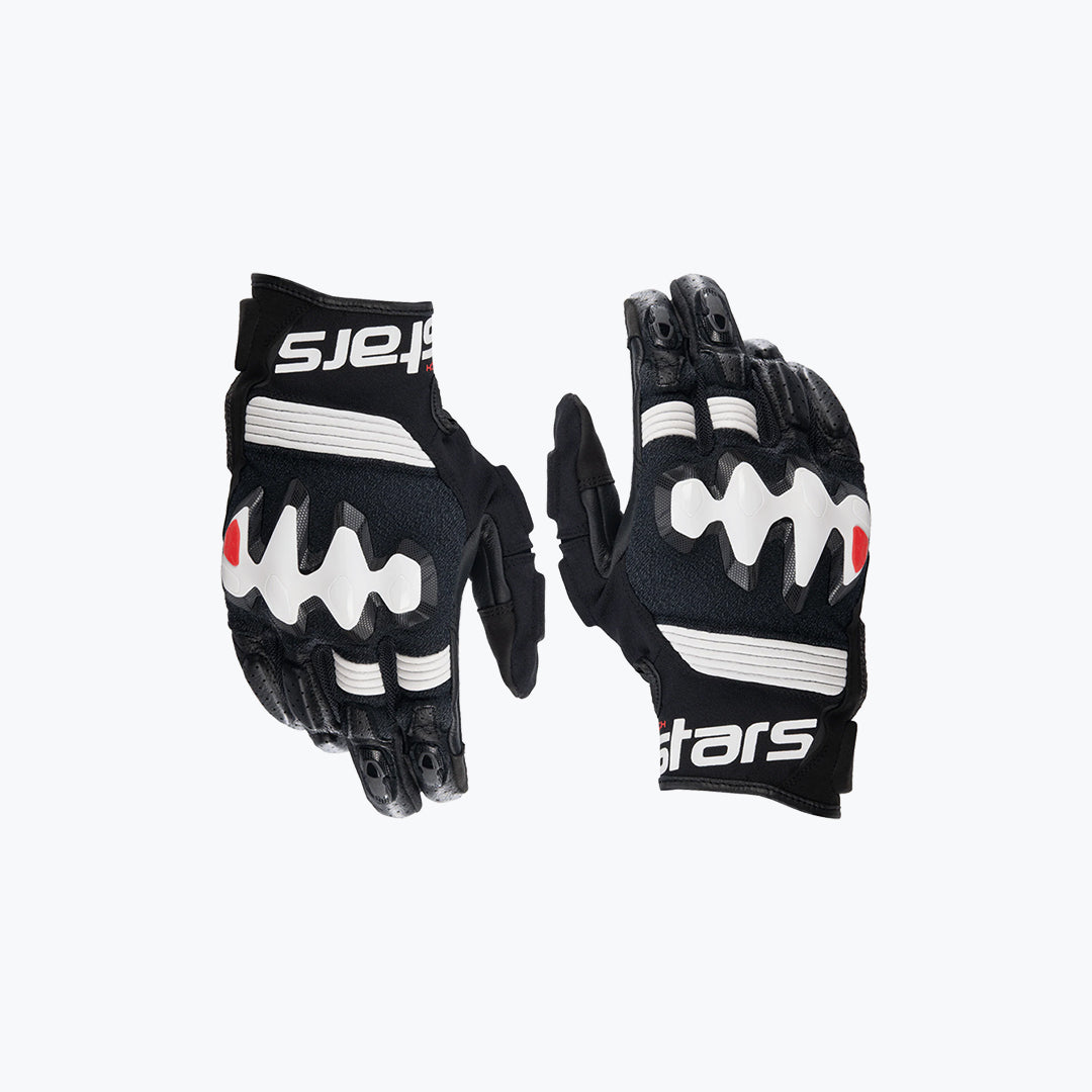 Alpinestars Halo Leather Riding Gloves Black/White