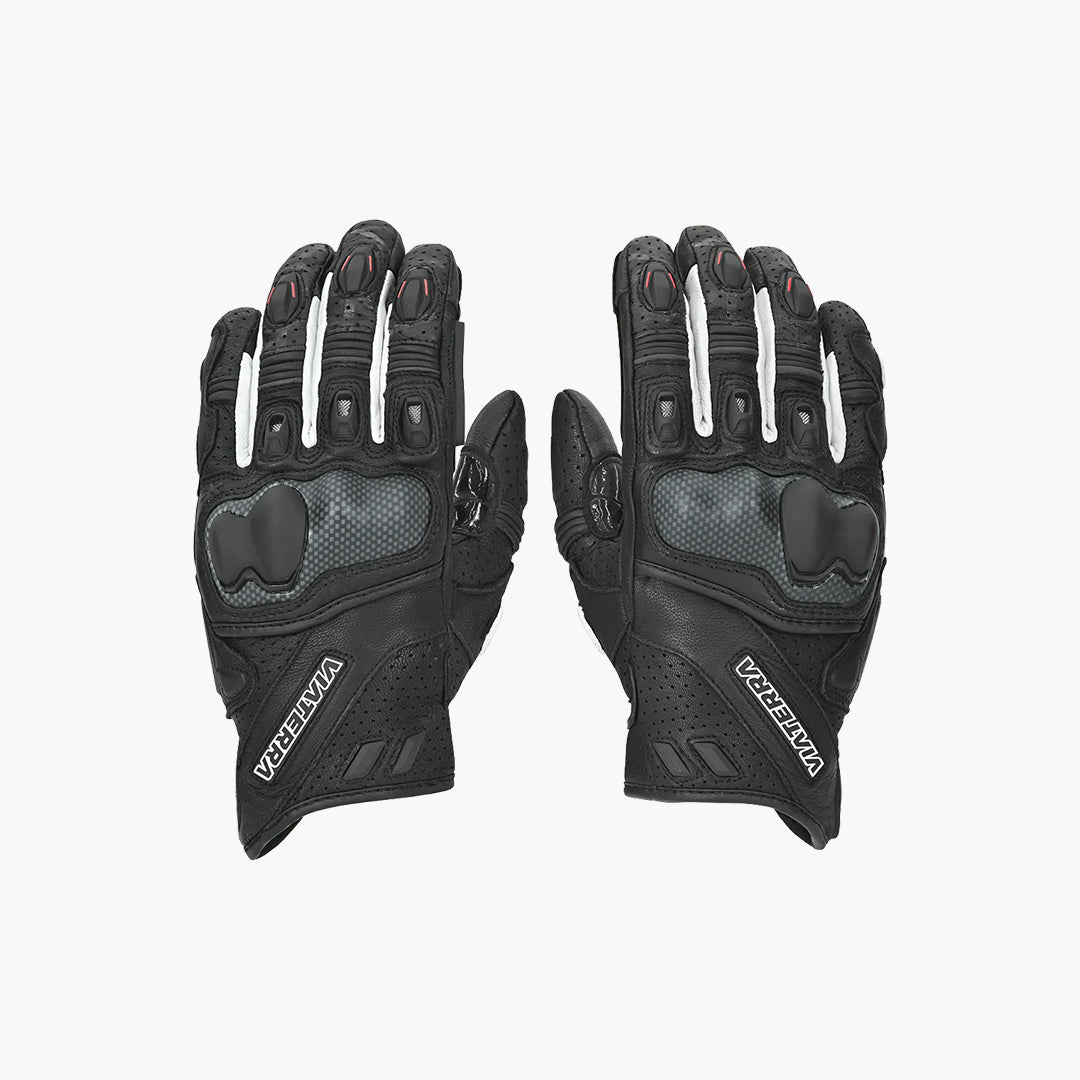 ViaTerra Shifter Short Leather Motorcycle Riding Gloves