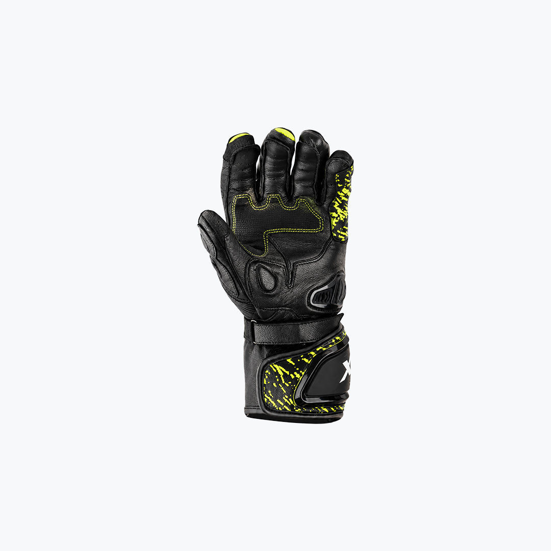 AXOR Enzo Riding Gloves Black Neon Yellow