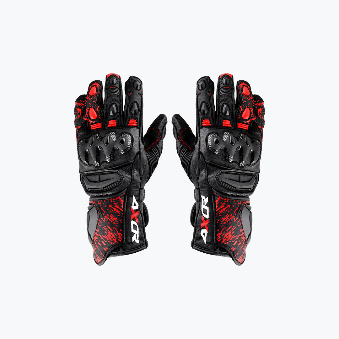 AXOR Enzo Riding Gloves Black Red