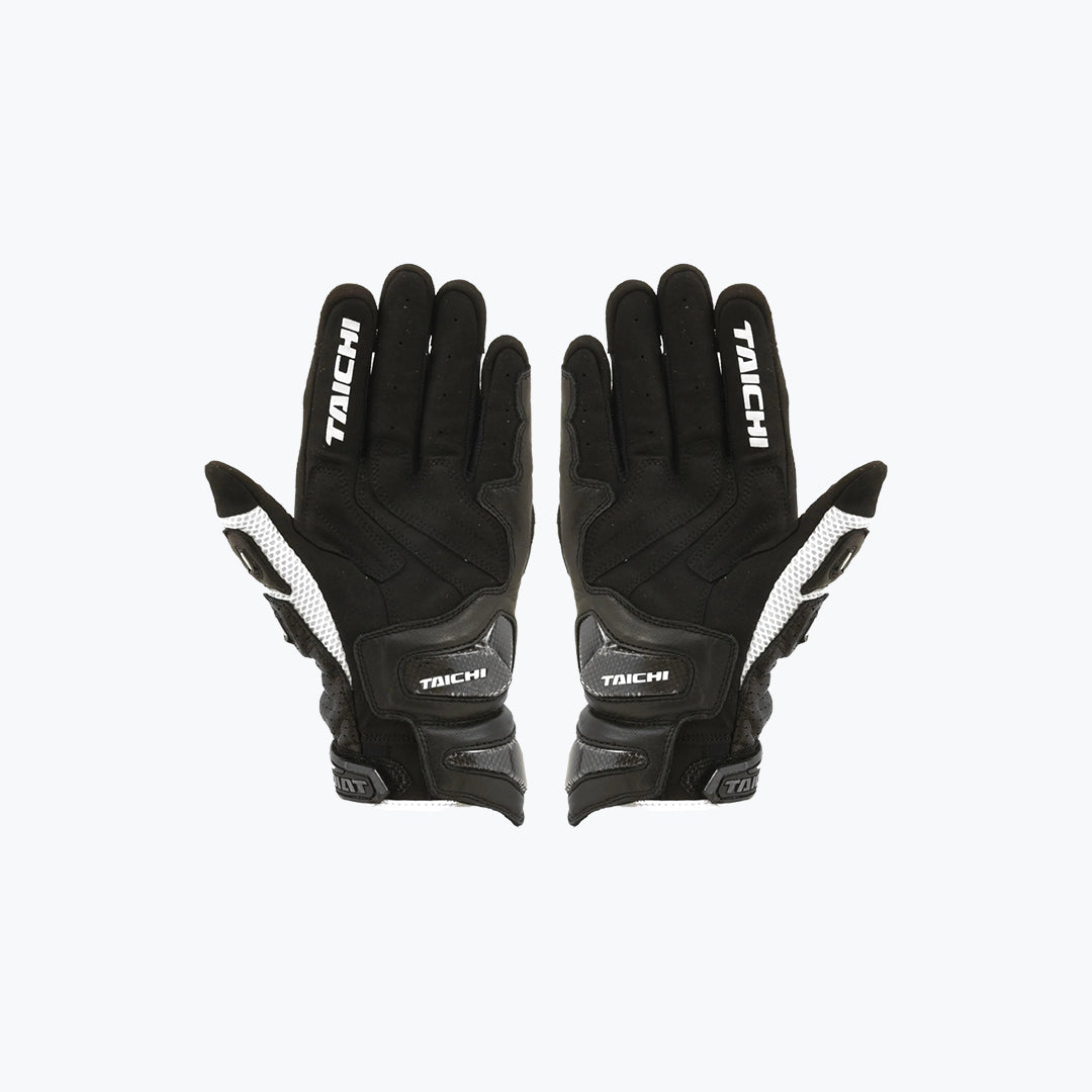 RS TAICHI RST442 Raptor Mesh Motorcycle Gloves Black White