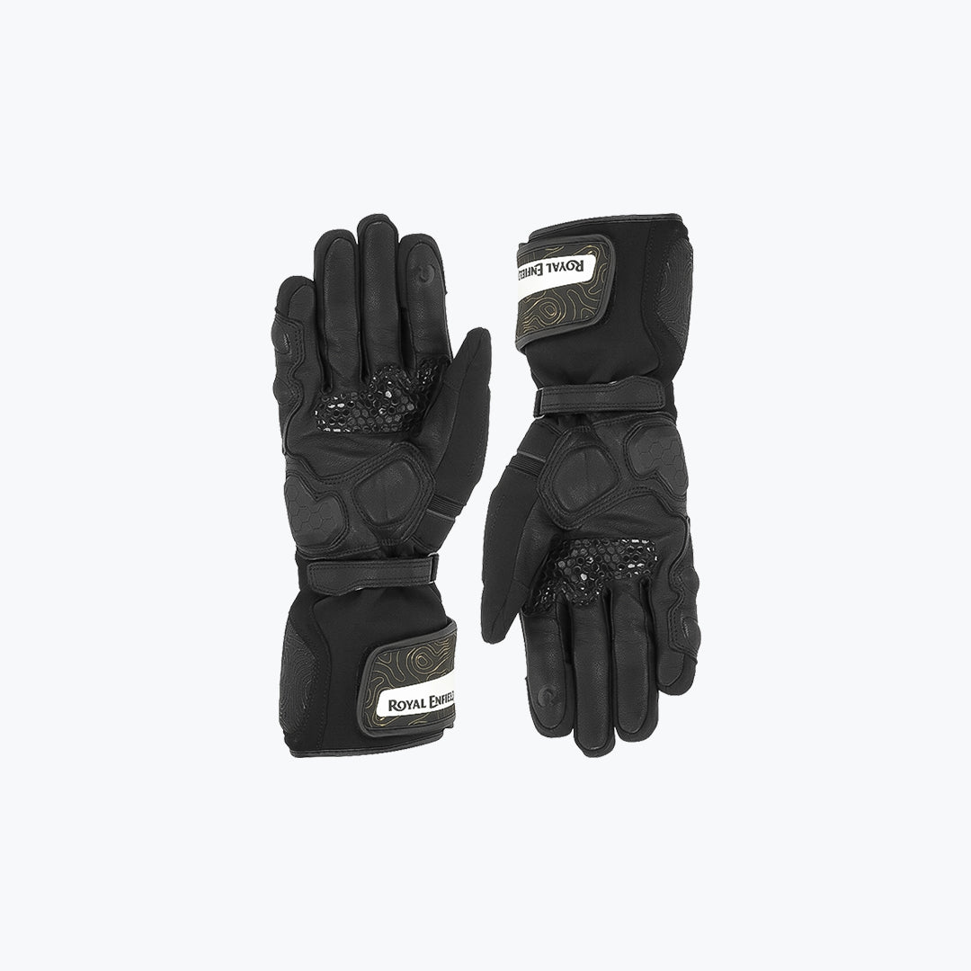 Royal Enfield Navigator Waterproof Riding Gloves Black