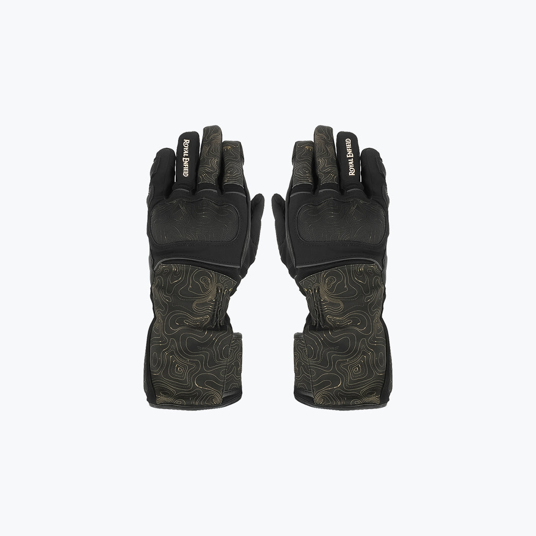 Royal Enfield Navigator Waterproof Riding Gloves Black