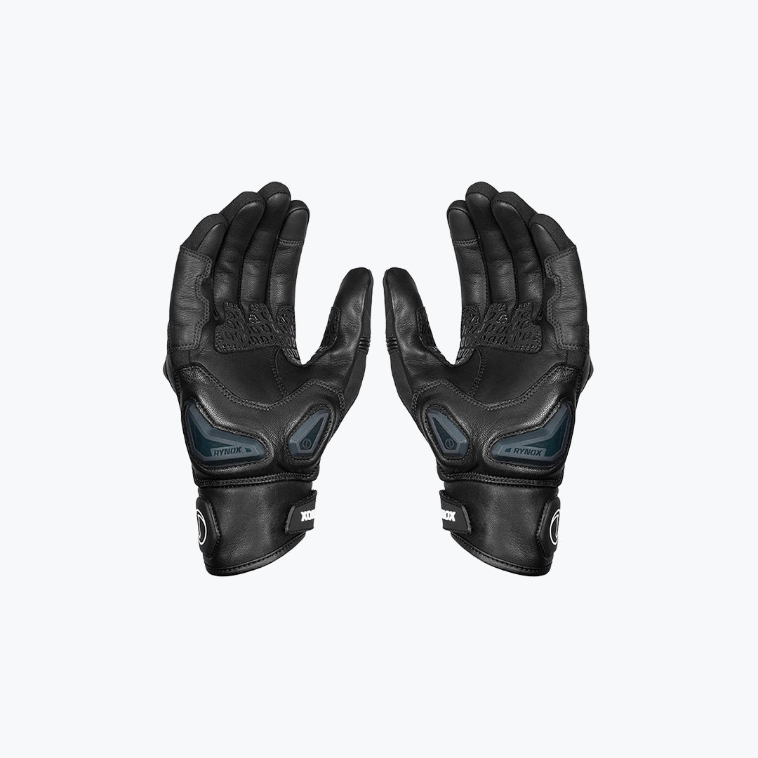RYNOX Delta GT Motorcycle Riding Gloves Black