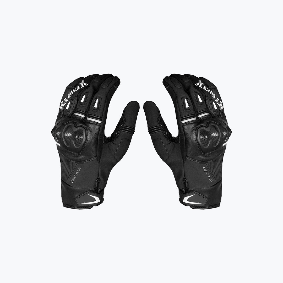 RYNOX Delta GT Motorcycle Riding Gloves Black