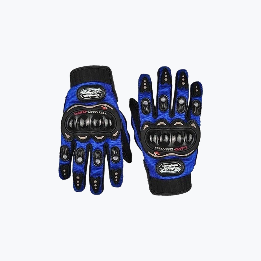 Probiker Full Riding Gloves Black Blue – Full Finger Motorcycle Gloves
