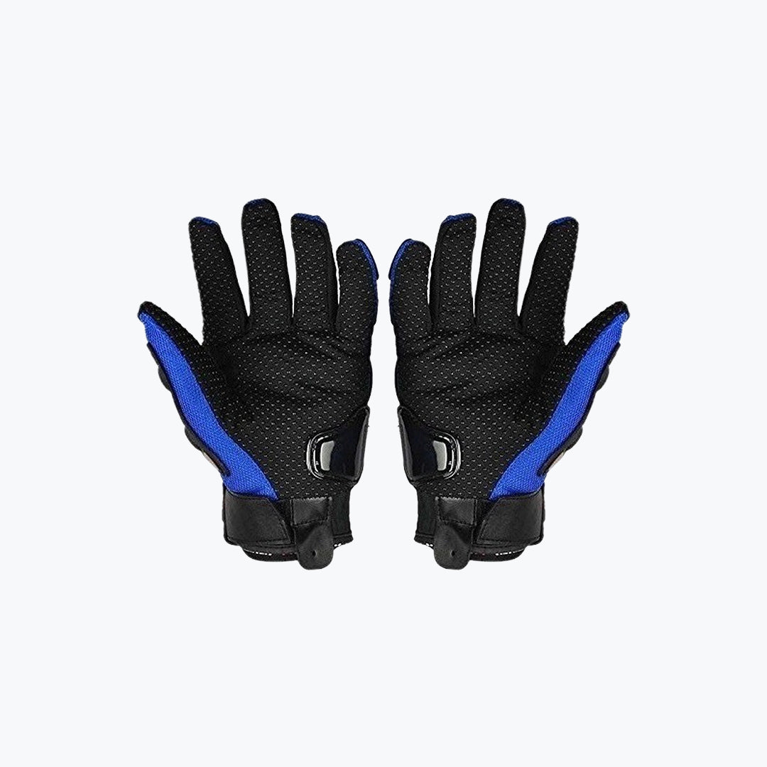 Probiker Full Riding Gloves Black Blue – Full Finger Motorcycle Gloves