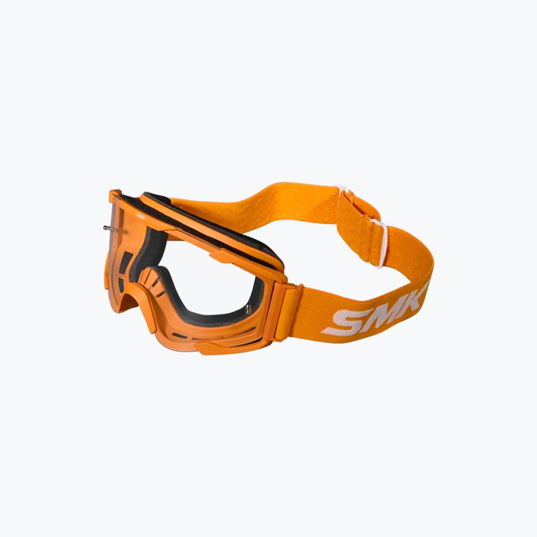 SMK Terrain Goggles Clear Lens With Extra Grey Mirror Lens Orange